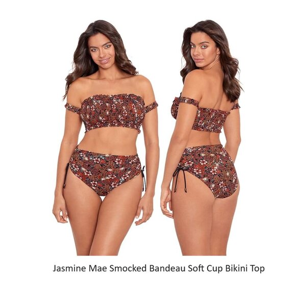 NWT Skinnydippers Womens Bandeau Halter Scarf Bikini Tops Size S-XL $100 12HL882 - Picture 3 of 6